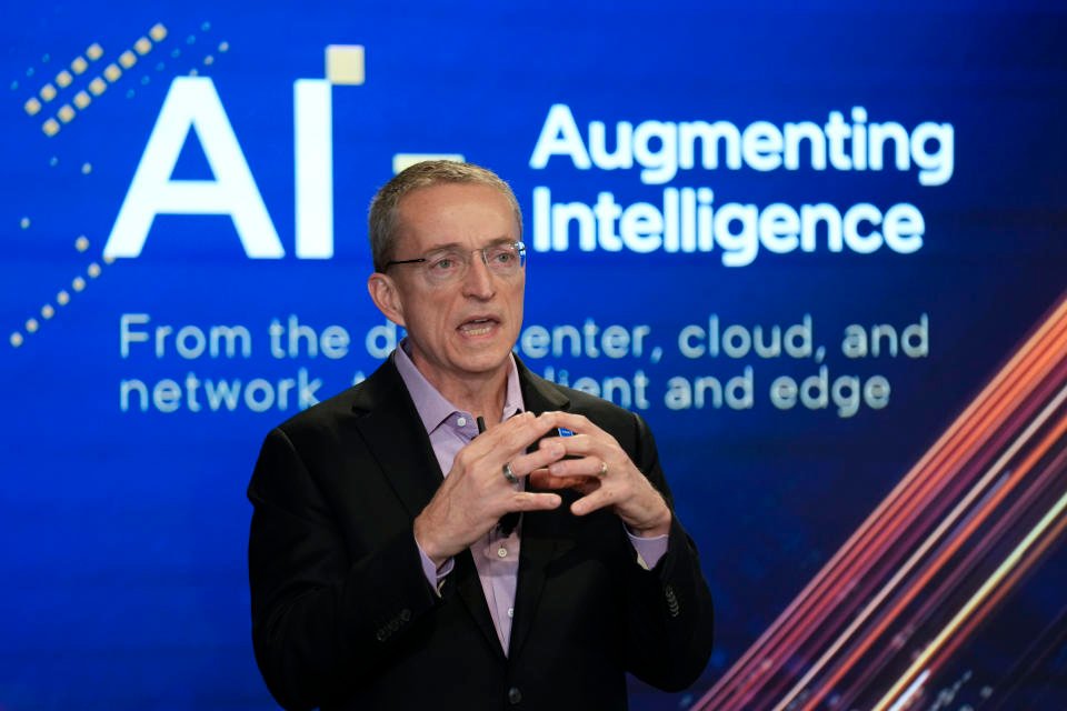 FILE - Intel CEO Pat Gelsinger speaks during an event called AI Everywhere in New York, Thursday, Dec. 14, 2023. (AP Photo/Seth Wenig, File)